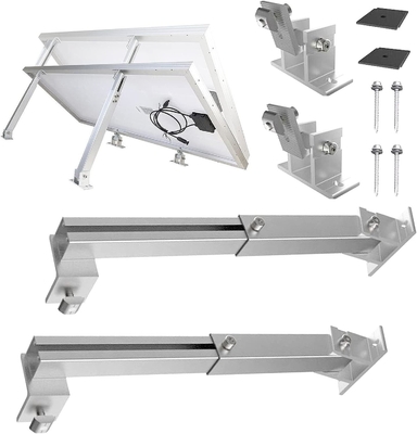Adjustable Solar Panel Tilt Mount 25-Year Duration Natural or Black for Roof Mounting