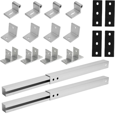 Maximum Efficiency Solar Panel Mounting Bracket with Adjustable Angle Wind Load 60M/s