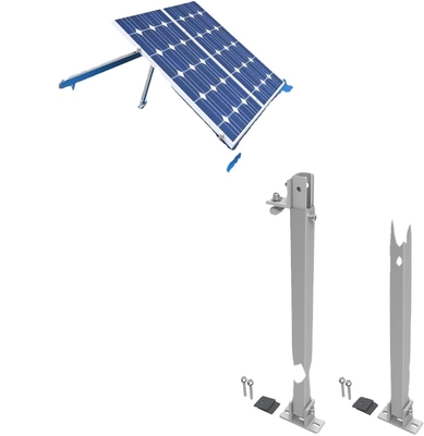 Maximum Efficiency Solar Panel Mounting Bracket with Adjustable Angle Wind Load 60M/s