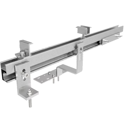 Natural Silver Solar Mini Rail Mounting Connector Rail Splice Solar Racking System