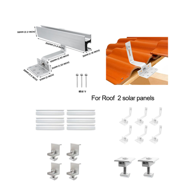 Natural Aluminum Roof Hook for Easy Installation of Metal Roof Solar Panel Mount Bracket