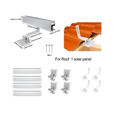 Natural Aluminum Roof Hook for Easy Installation of Metal Roof Solar Panel Mount Bracket