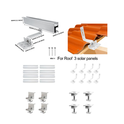 Natural Aluminum Roof Hook for Easy Installation of Metal Roof Solar Panel Mount Bracket