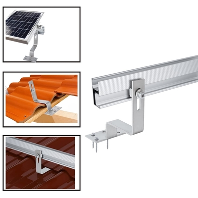 Snow Load 1.4kn/m2 Carbon Steel Solar Panels Mounting Brackets for Quick Installation