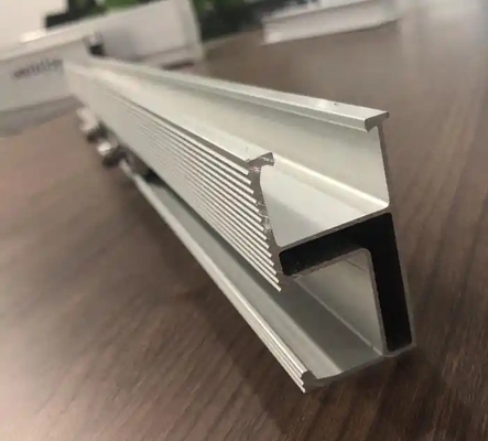 Customized Based Aluminum Solar Rail PV Panel Mounting Structures for Applicable Module