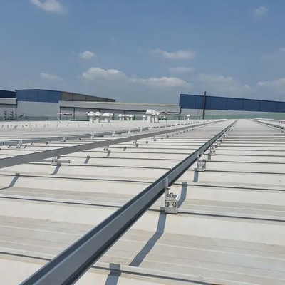 Customized Based Aluminum Solar Rail PV Panel Mounting Structures for Applicable Module