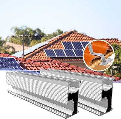 Metal Roof Solar Panel Mount Bracket Natural Aluminum Roof Hook for Wind Load 60m/s