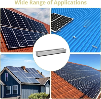 Aluminum Solar Metal Tin Roof Mounting System For Rail L Feet Clamp Grounding Clip Grounding Lug