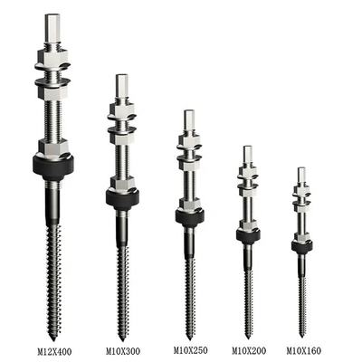 Solar Hanger Bolt L feet Snow Load 1.4KN/m2 25YRS Service Life Solar Tin Roof Hanger Bolts