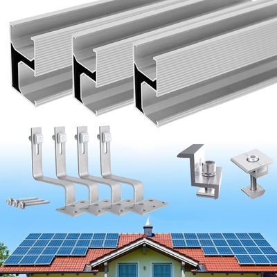 1.4KN/m2 Snow Load Anodized Solar Mini Rail for Solar Roof Mounting System Rail