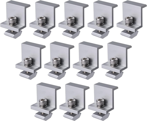 Snow Load 1.4KN/m2 Solar End Clamp for Solar Energy System in Solar Panel Mounting