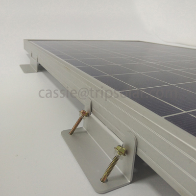 Natural Silver or Black Hot-dip Galvanized Solar Panel Mounting Z Bracket Kit for RV System
