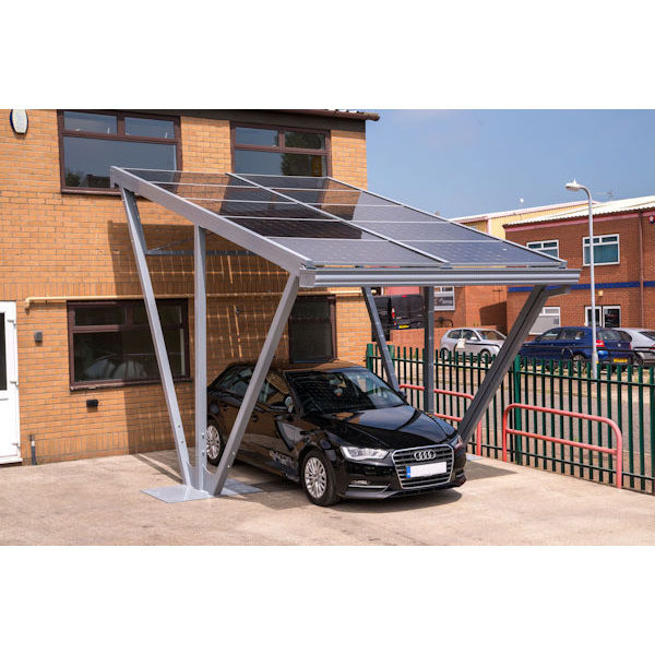 Wind Load 60M/s Resistant Solar Panel Carport Solar Mounting System with Anodized Finish