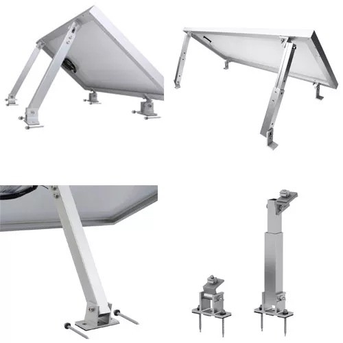 So Easy Natural Aluminum PV Solar Panel Mounting Bracket for Flat Roof Solar System