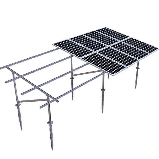 Ground Mounted Solar Module Mounting Structure Snow Load 1.5KN/m2 and Wind Load 60M/s