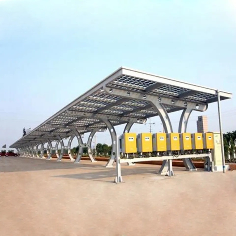 Full Assembled Solar Carport Steel Carport Shelter for House Solar Energy Bracket