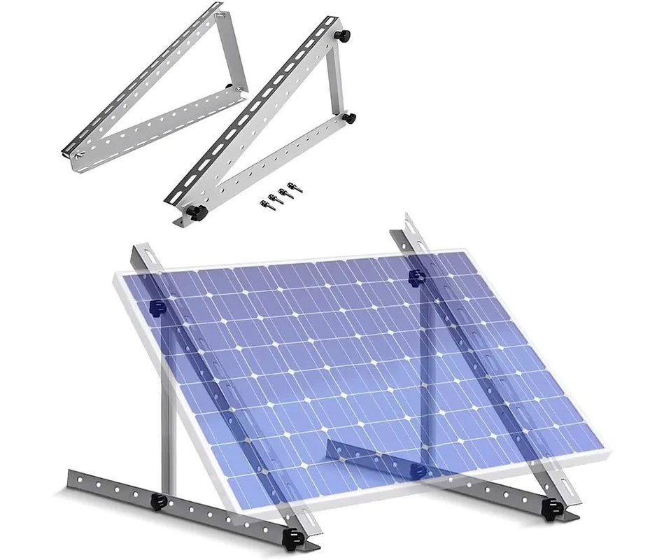 Long-lasting Adjustable Tilt Range Solar Brackets for Metal Roof 25 Years Life Span
