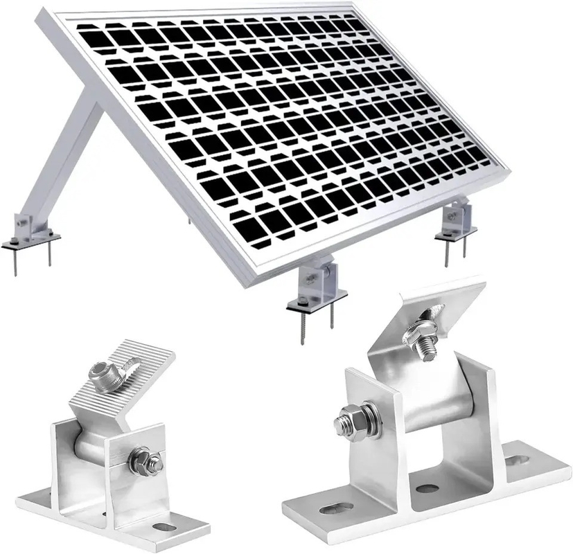 Adjustable Ground Front and Rear Legs Aluminium Racking for RV Solar Panel on Rooftop
