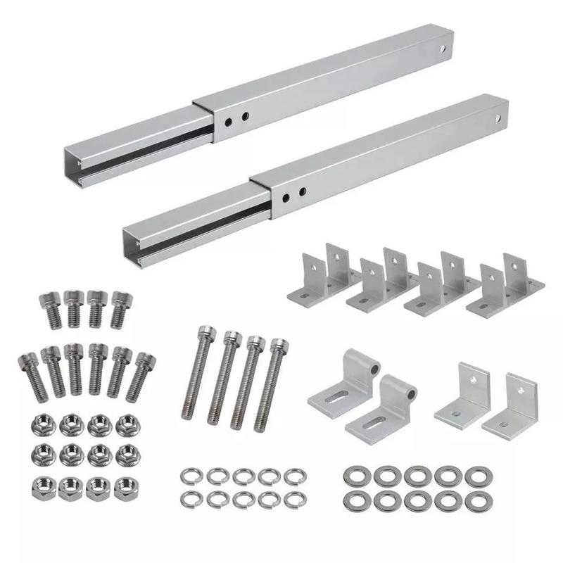 AL6005-T5 Solar Panel Mounting Bracket with Adjustable Angle and Snow Load of 1.5KN/m2