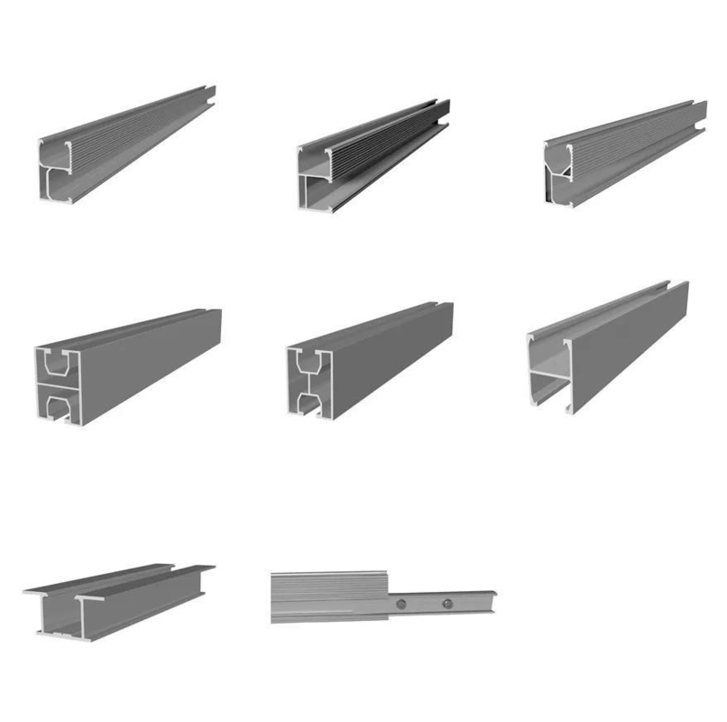 Natural Silver Solar Panel Mounting Rail for Frame or Frameless Modules Directly Sold