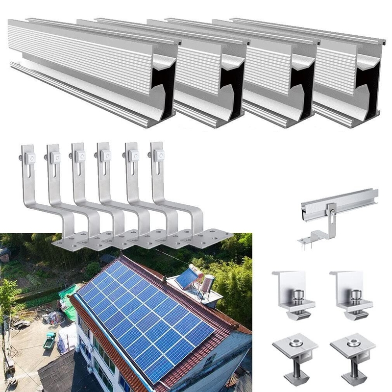 Strong and Hassle-Free PV Solar Panel Installation with Anodized Aluminum Rail Kits
